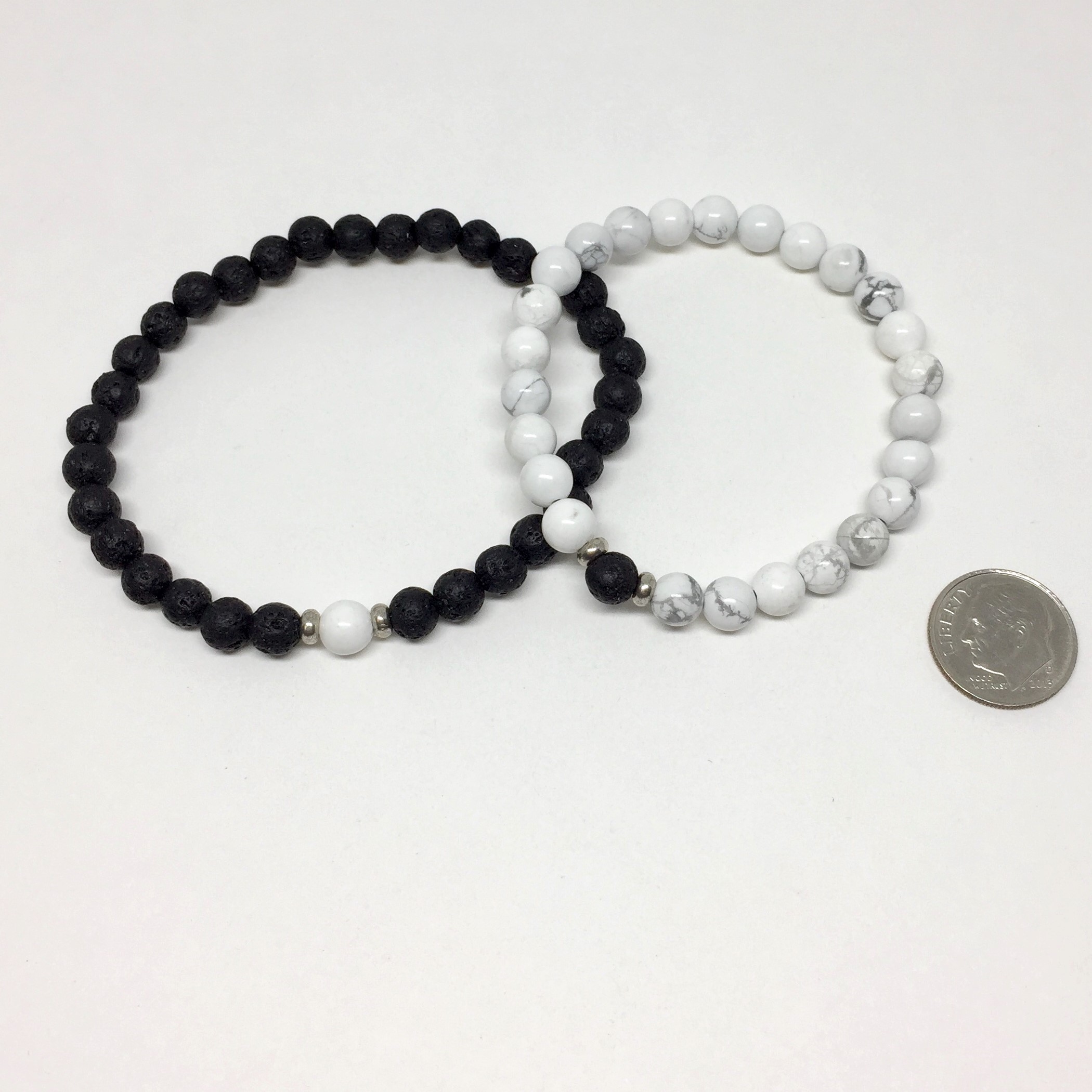 Matching Distance Bead Bracelets (Set of 2) - Love Links