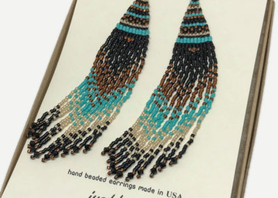 Regal Night Out Ombre Woven earrings in gift box.