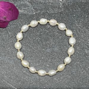 sweet Pearl 14k GF Stretch Bracelet